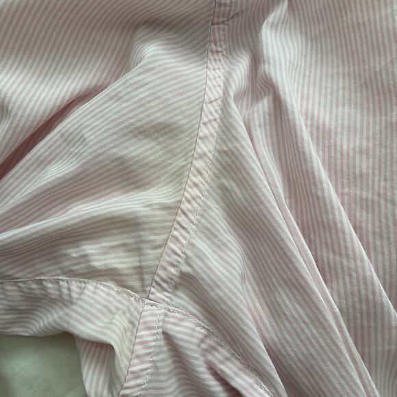 Theory Shirt Women’s Long Sleeve Button Down Pink Size L Light Cotton Blend - Picture 5 of 6